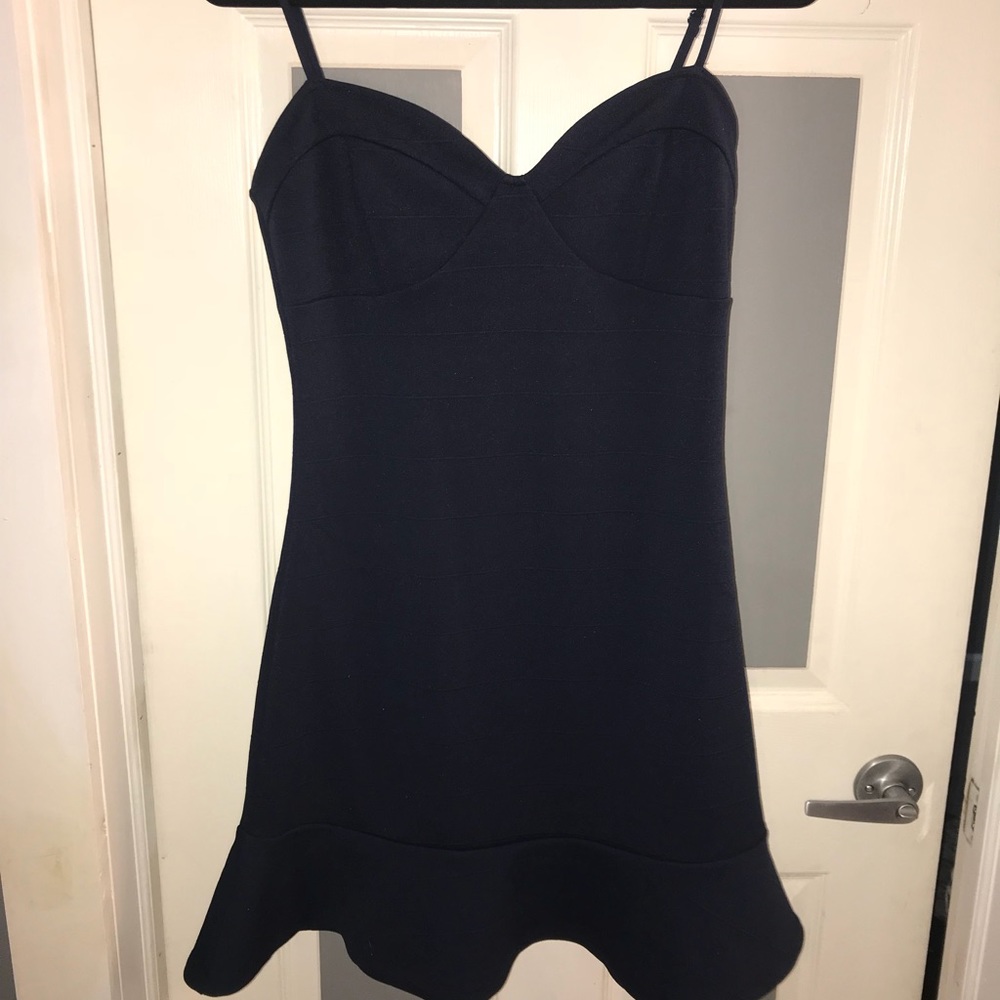 Flirty navy blue dress